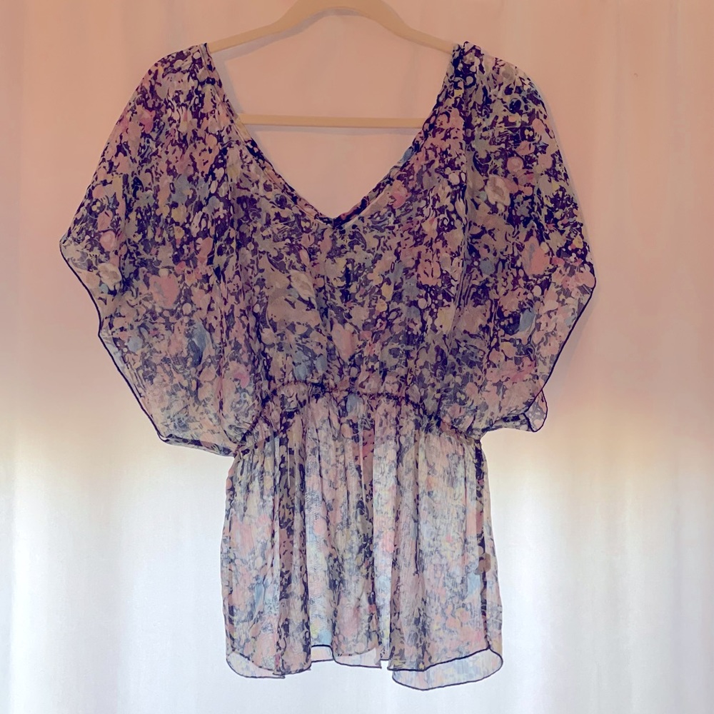 Flower print blouse!